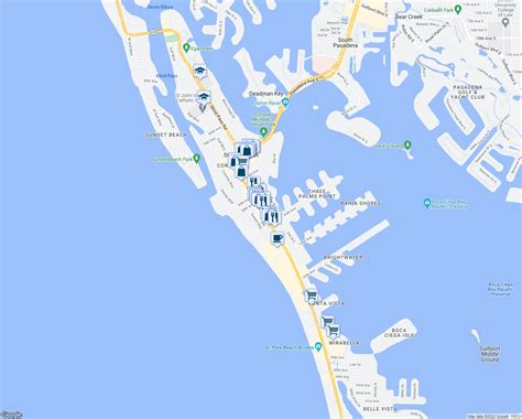 St Pete Beach Map Restaurants | Beach Map