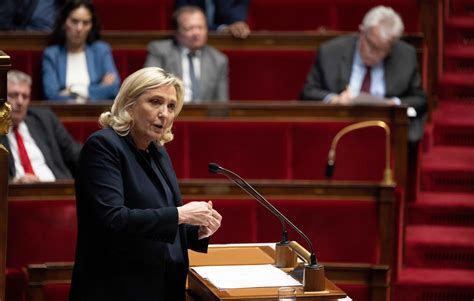 Rassemblement National Marine Le Pen Envisage Dêtre Présidente De La République En 2027