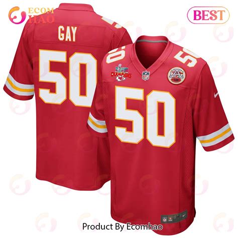 Willie Gay Kansas City Chiefs Super Bowl Lvii Champions Stars Men Game Jersey Red