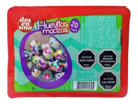 Huevitos De Pascua Chocolate Macizo Dos En Uno Unidades Cuotas Sin