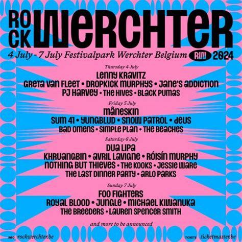 Rock Werchter 2024 04 07 2024 4 Jours Werchter Belgique