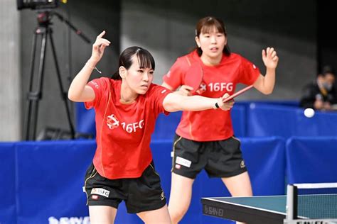 2024年全日本卓球 女子ダブルスはベスト4が出そろう｜卓球レポート