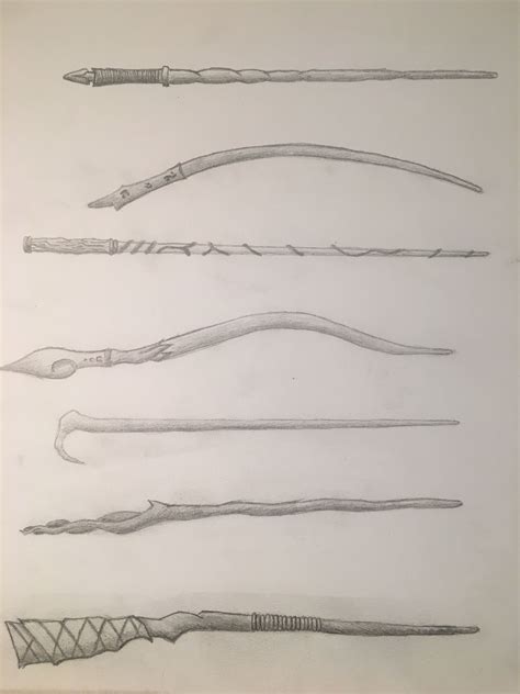 Harry Potter Wand Drawing at GetDrawings | Free download