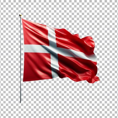 Premium Psd Denmark Flag D Render Isolated On White Background