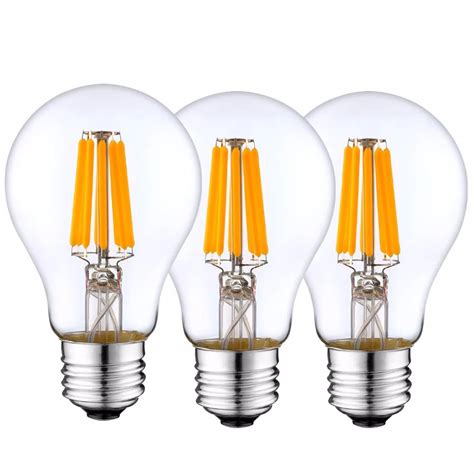 Ul Listed 2w 4w 6w 8w 10w Chandelier A19 Dimmbar Filament Led Bulbs