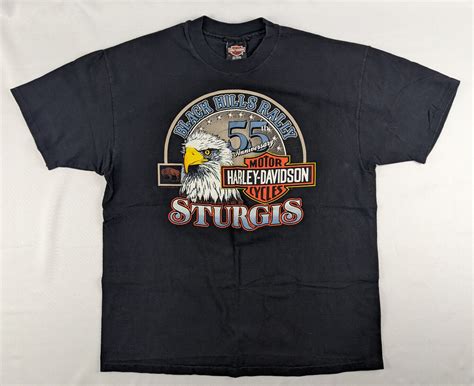 1995 Harley Davidson Sturgis T Shirt 55th Anniversary Gem