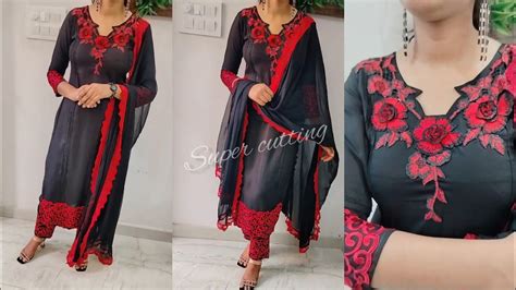 Trending Pakistani Dress Cutting Stitching Party Wear Dress Neck