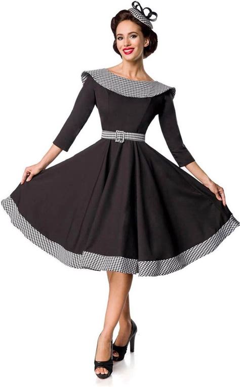 Belsira Vintage Swing Jurk S Zwart Wit Vintage Swing Dress