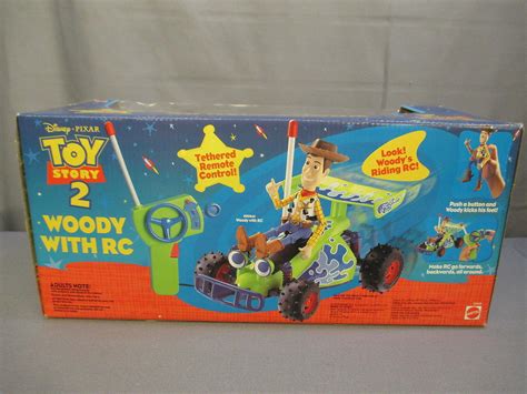 Toy Story 2 "WOODY WITH RC CAR" Disney Mattel Kay Bee Toys Remote ...