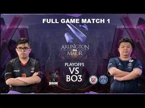 Full Game Boom Rivalry Vs PSG LGD BO3 Match 1 PGL Arlington