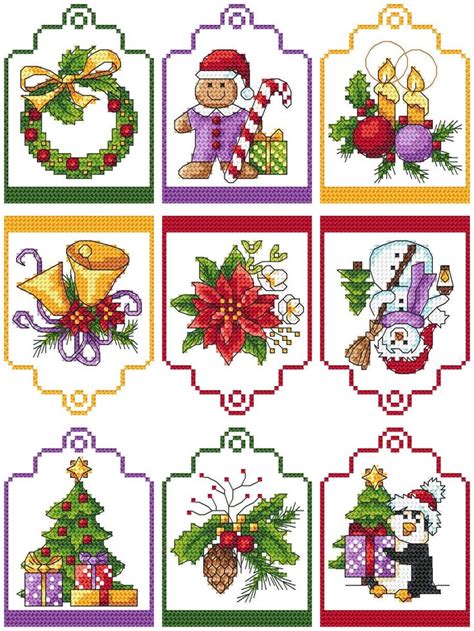 Christmas Gift Labels Digital Cross Stitch Pattern Etsy