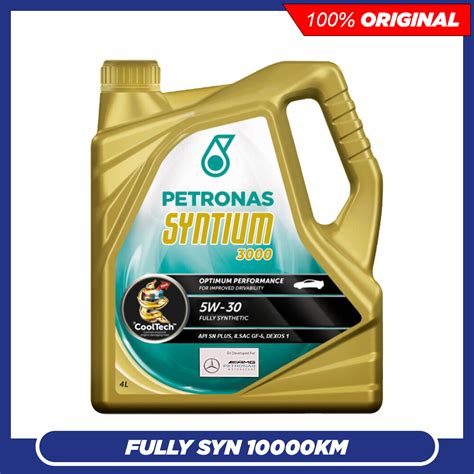 Original PETRONAS Syntium 3000 5W30 SN PLUS GF5 Dexos 1 Fully Synthetic