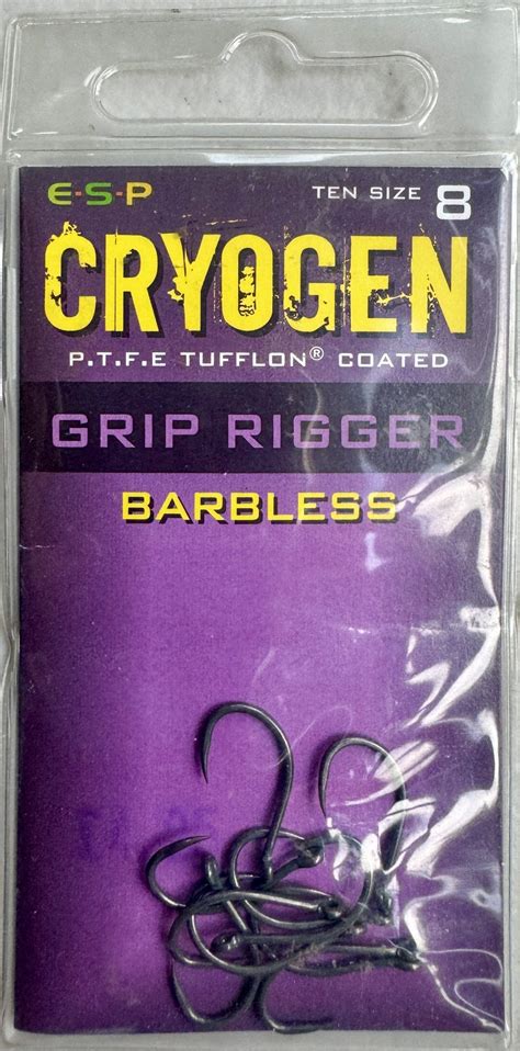 Cryogen Grip Rigger Barbless Size Pack