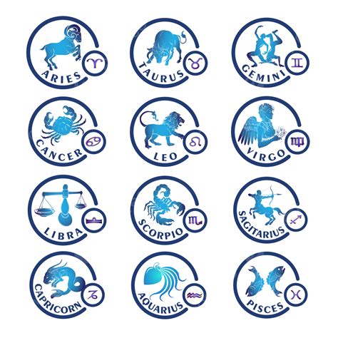 12 Zodiac Signs Vector Png Images 12 Item Signs Zodiac Zodiac Png