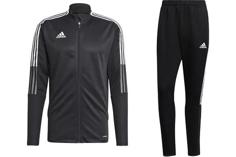 Adidas Tiro 21 Track Jacket And Pant Set Black White Ss23 Cn