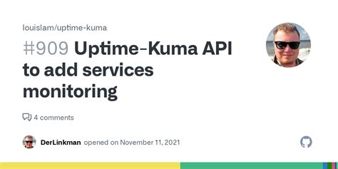 Uptime Kuma Api To Add Services Monitoring Issue Louislam