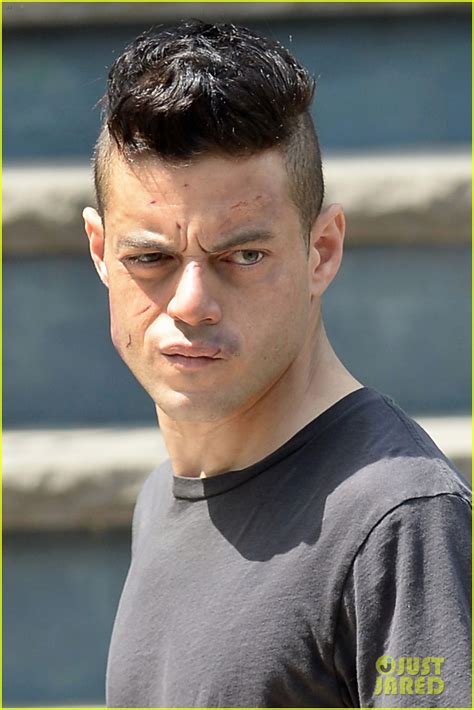 Photo Rami Malek Beat Up Bloody Mr Robot Filming Photo