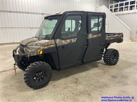 Pre Owned 2020 Polaris Ranger Crew Xp 1000 Full Cab W Heat Camo Utv In