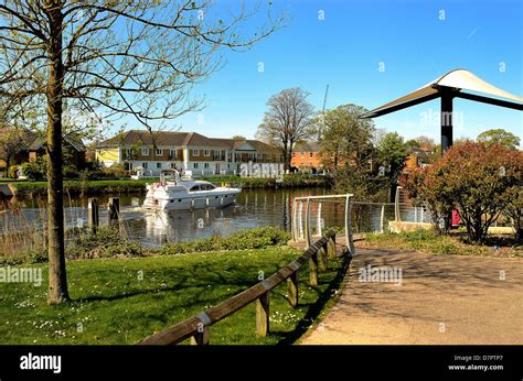 Riverside At Staines On Thames Surrey Stock Photo Alamy