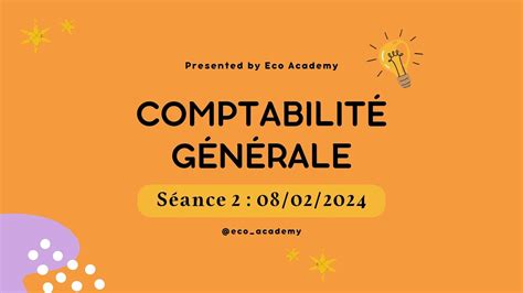 Comptabilité Générale S2 séance 2 Amortissements Constant Exercices