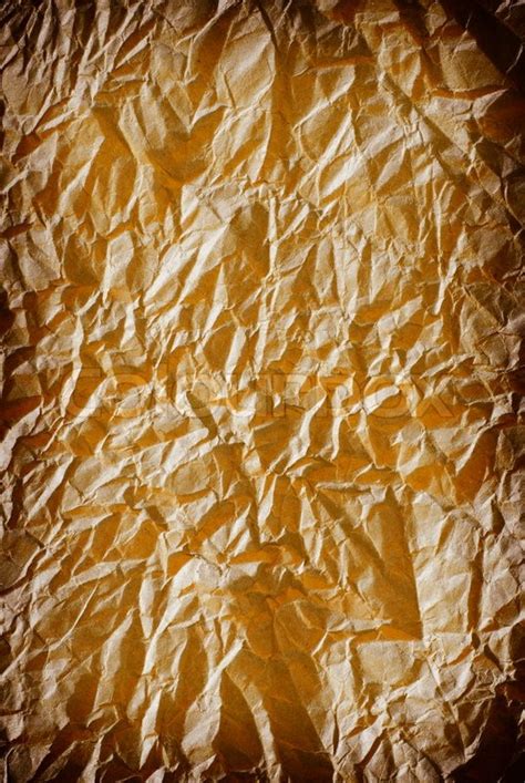 Crumpled Brown Paper From A Package As Stock Image Colourbox