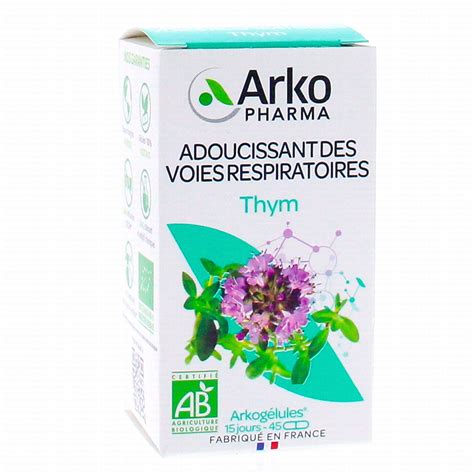 ARKOPHARMA Arkogélules Thym bio 45 gélules boîte 45 gélules