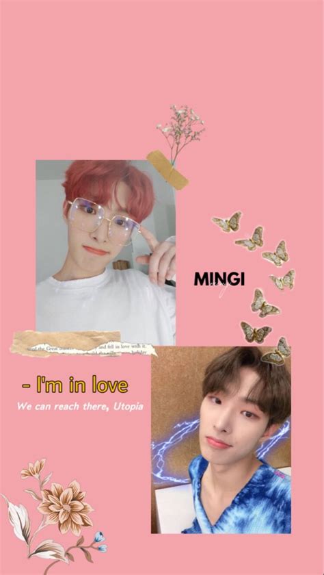 Ateez Mingi Aesthetic Wallpaper