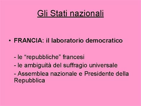 Gli Stati Nazionali GRAN BRETAGNA Il Modello Inglese