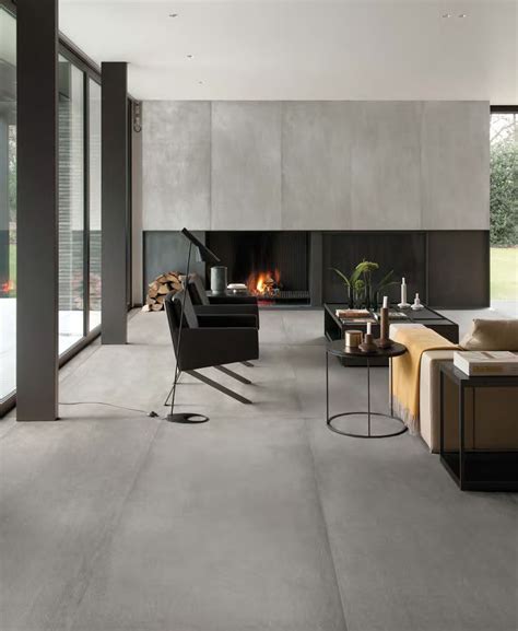 Cement Look Porcelain Tiles Living Room Tiles Luxury Living Room