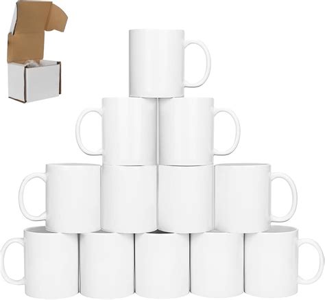 Signzworld Sublimation Mugs Oz Blank Plain White Large Handle Coffee