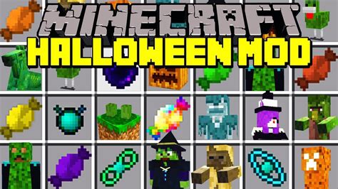 Minecraft Halloween Mod Spooky Mobs Pumpkin Creepers Trick Or