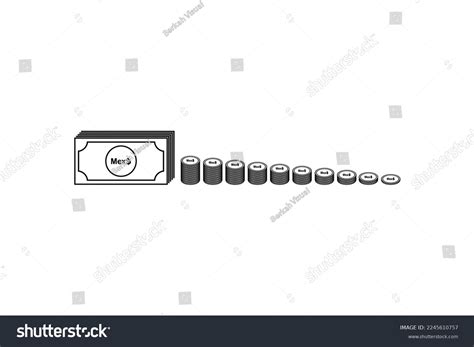 Mexico Currency Symbol Mexican Peso Icon Stock Vector (Royalty Free ...