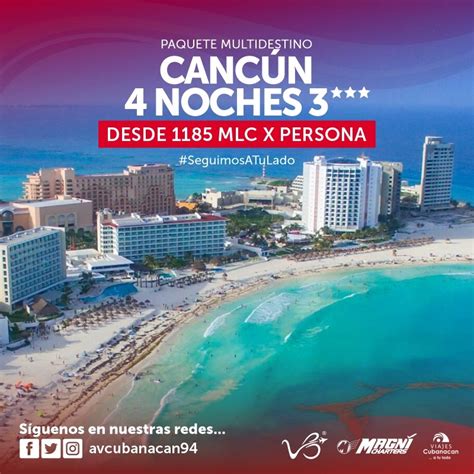 Viajes Cubanacán oferta paquetes turísticos para Cancún