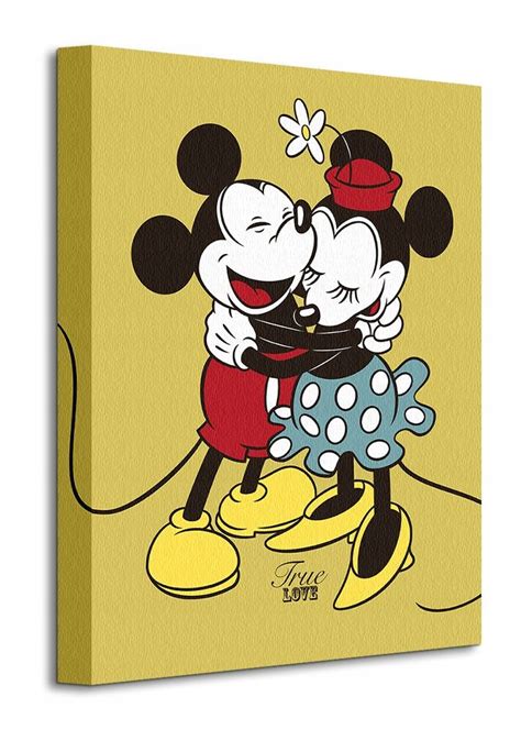 Disney Myszka Miki i Minnie Obraz płótno 30x40 cm 12813814916 Allegro pl