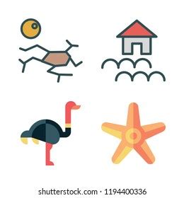 Sand Icon Set Vector Set About Stock Vector Royalty Free