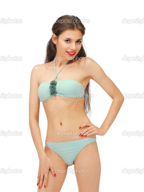 Beautiful Woman In Bikini Stock Photo Syda Productions