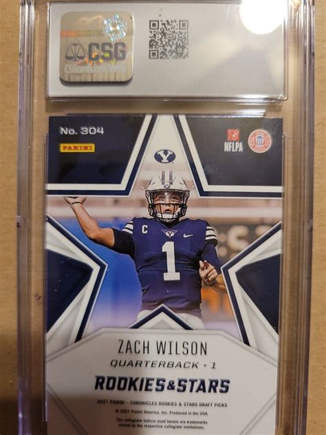 Panini Chronicles Draft Picks Rookies And Stars Zach Wilson