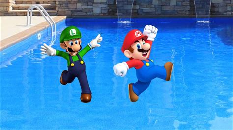 Mario And Luigi Go Swimming Youtube