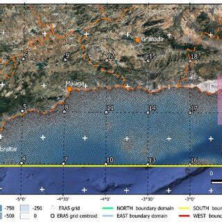 (A) General view of the numerical domain area used in this paper. (B ...