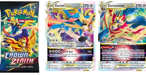 Pokémon TCG Crown Zeniths English Zacian Zamazenta VSTAR