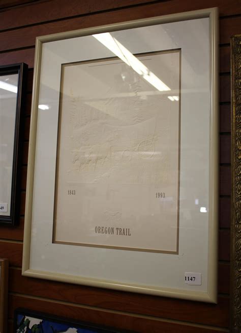 Lot Ann Mara Embossed Print Oregon Trail