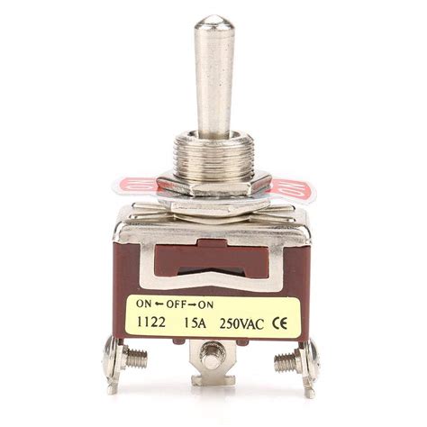 YWBL WH 5PCS 3PDT Toggle Switch ON Off ON 3 Position Momentary Toggle