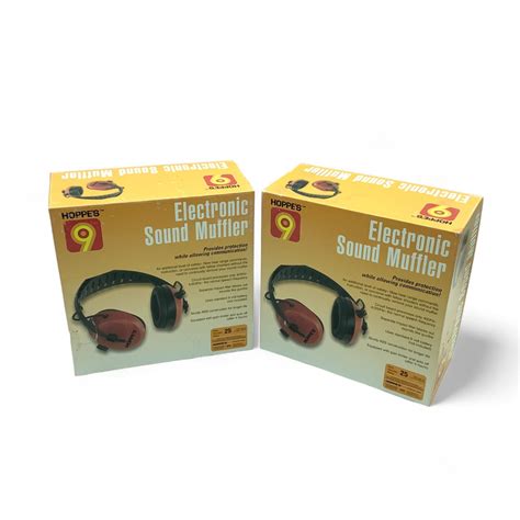 Hoppe's Electronic 25 dB Noise Reduction Rating Sound Muffler X 2