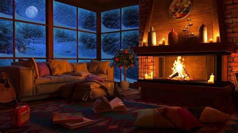 Relaxing Christmas Music With Cozy Fireplace Sounds Minute Sleep