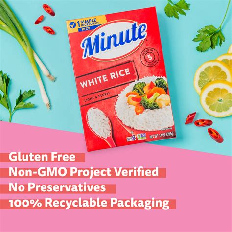 Minute 1pack Instant White Rice Light And Fluffy Gluten Free