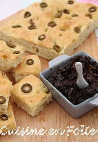 Focaccia Olives Vertes Thym Et Fleur De Sel De Cuisine En Folie Et