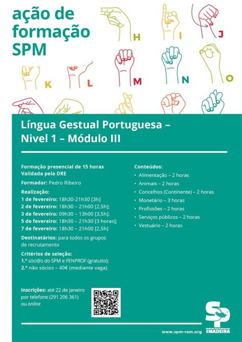 Língua Gestual Portuguesa Nível 1 Módulo Iii Centro De Formação Cf Spm