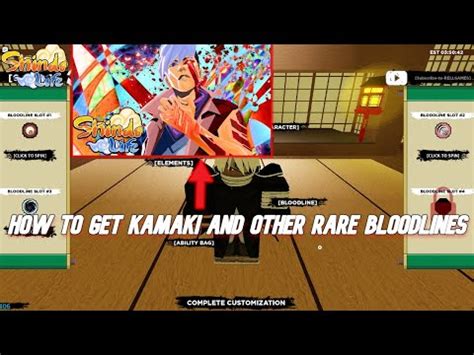 How To Get The New Kamaki And Rare Bloodlines In Shindo Life Shindo