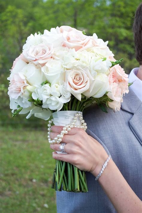 Spring Wedding Blush Pink And Cream Bouquet Bridal Bouquet Soft