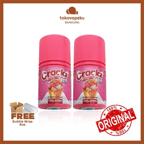 Jual Crackz Ice Strawberry Cheese Ice Cream Crackz Ml Original By